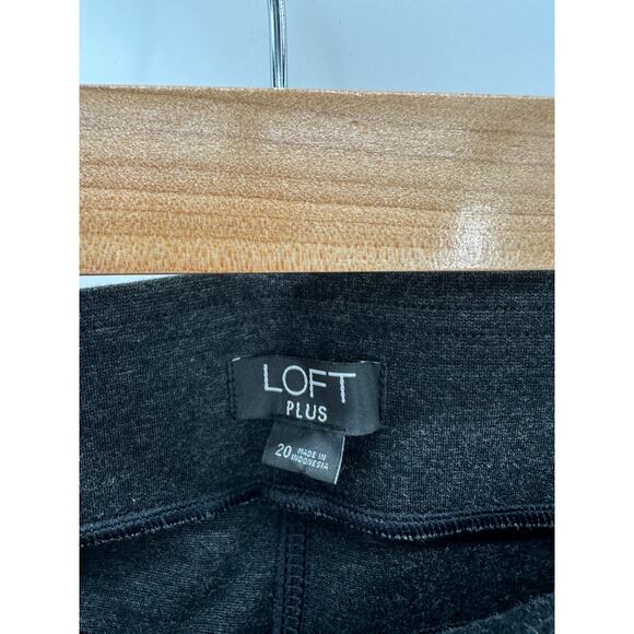 Loft Plus Dark Gray Stretch Pull On Pants Elastic Waist Leggings Women 20 - Picture 6 of 7